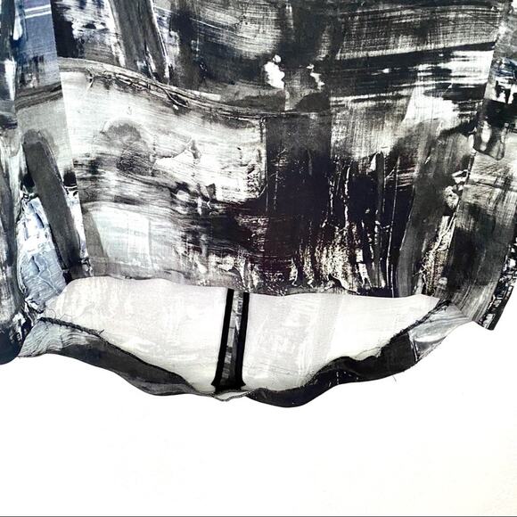 Victor Alfaro Paint Wide Neck Sleeveless Dress Size 4 - Picture 4 of 8